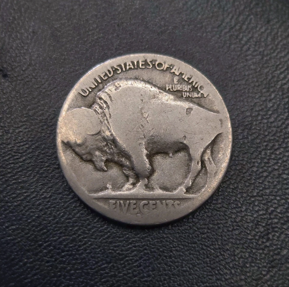 Buffalo Nickel Struck on Wrong Planchet: Only 4.79g – 1.68mm Thin! D Mint - Image 2 of 4