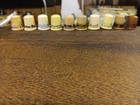 Lot Of 11 Vintage Plastic Advertising Thimbles, All Different — photo 2