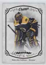 2015-16 Upper Deck Champ's Short Prints Malcolm Subban #256 0c3
