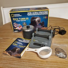 National Geographic Rock Tumbler Hobby Edition STEM Kit Educational TESTED WORKS