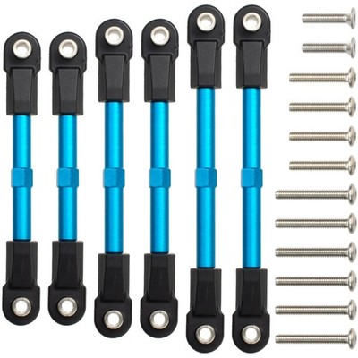 6Pcs Adjustable Aluminum Turnbuckles Camber Links for Traxxas Slash Rustler Hoss