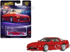 1989 TOYOTA SUPRA RHD RED DIECAST MODEL CAR BY HOT WHEELS JBK90
