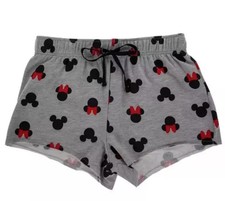 Women  s Mickey  Minnie Mouse Sleep Shorts Pajama Shorts Size Large 12-14 NEW