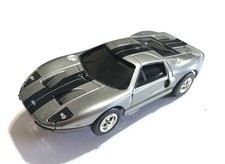 2007 AW Auto World 05 Ford GT40 Silver XTraction Chassis HO Slot Car Near Mint