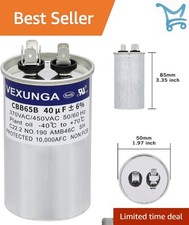 40uF Polypropylene AC Run Start Capacitor 370-450VAC for HVAC Pool Pump Fan