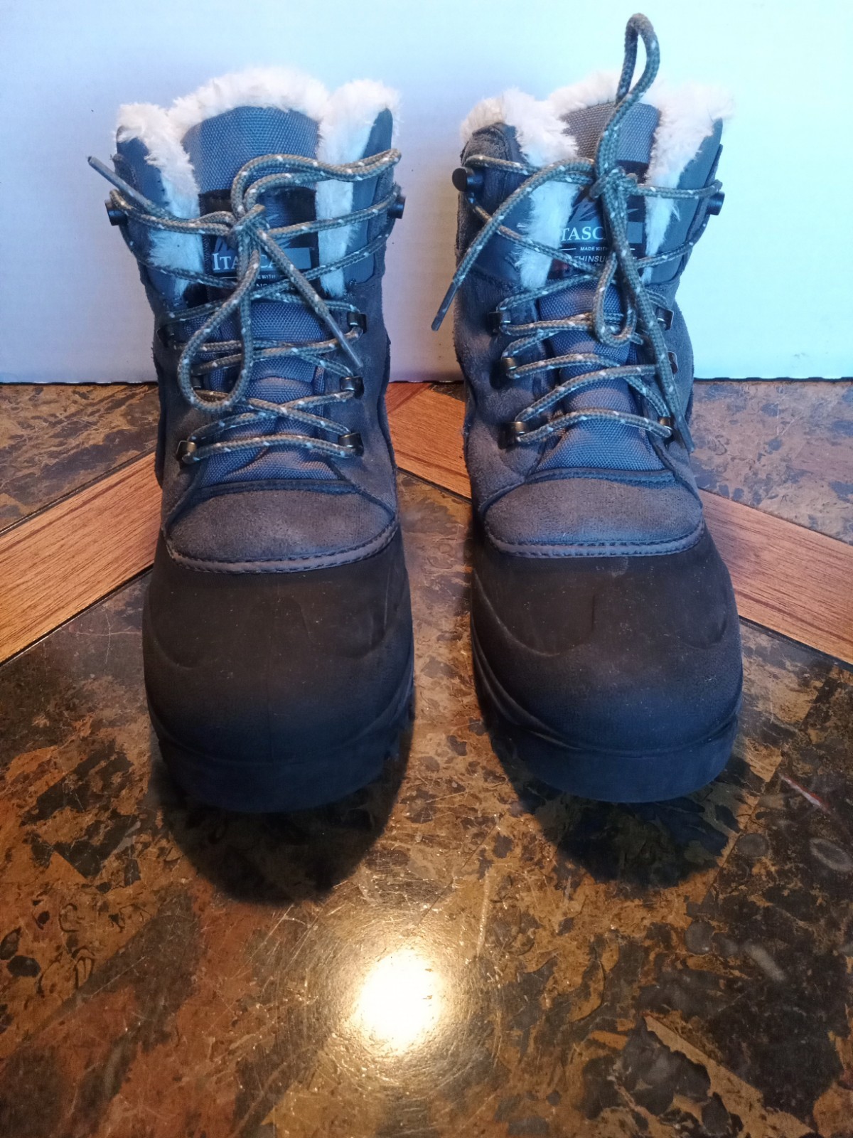 Itasca Women's Boreal Waterproof Winter Boots Size 7 Dark Grey 3m Thinsulate