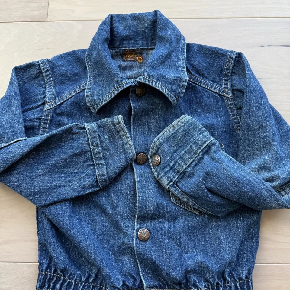 Chaqueta de Colección Dickies Denim Ribete Niño Pequeño Azul Años 40 Hecha en EE. UU. Foto 4 de 4