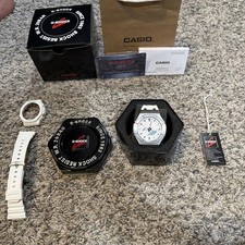 Casio G-Shock GA-2100 Custom Casioak White And Silver Mod . With Original Band
