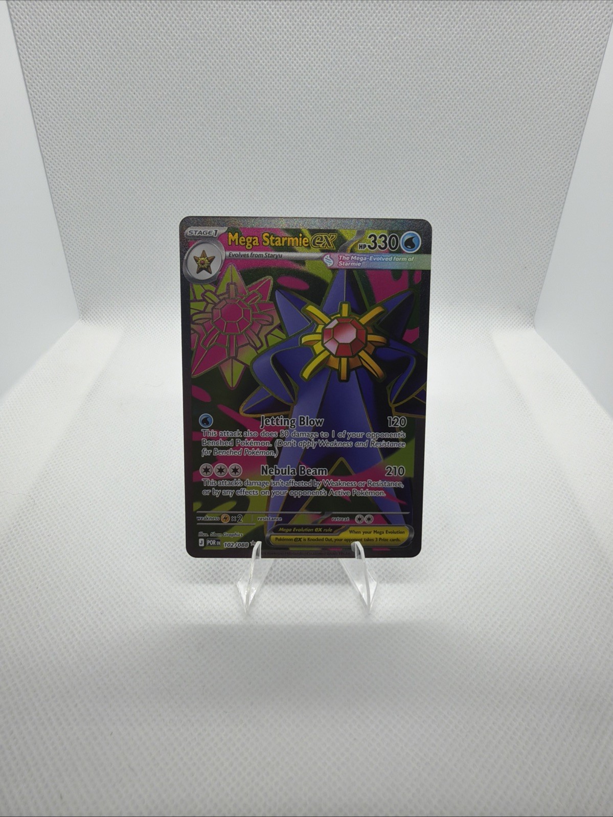 Pokemon TCG Perfect Order Mega Starmie ex 102/88 Ultra Rare NM