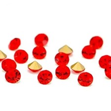 Point Back Round Crystals Gems Stones Foiled Glass Chatons Diamante Rhinestone