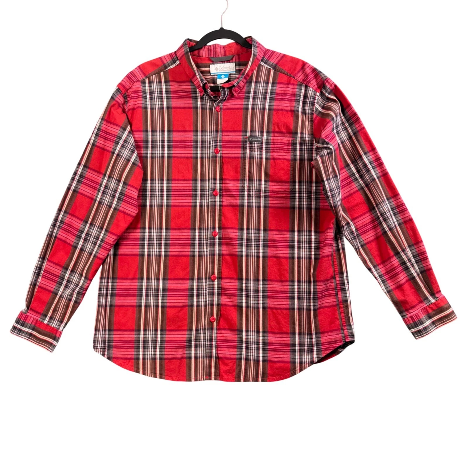 Columbia Button Down Shirt Mens XL Red Plaid Long Sleeve Cotton Blend Outdoor
Opens in a new window