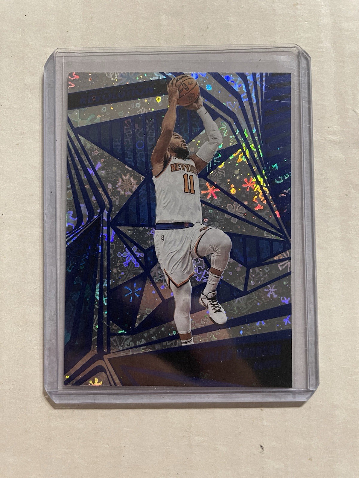 2023-2024 Panini Revolution Jalen Brunson Winter Parallel New York Knicks ❄️