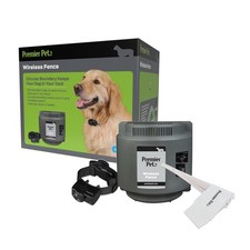 Premier Pet Wireless Dog Fence System - Adjustable Circular Boundary Up to  ...