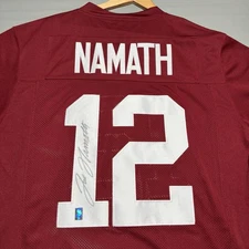 Joe Namath Signed Alabama Crimson Tide Jersey #12 - Joe Namath Player Holo COA