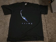 Vintage Spawn 1997 Movie Promo T Shirt Size XL Black Graphic Front Hit Vtg