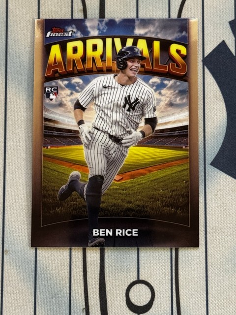 Ben Rice RC 2025 Topps Finest ⚾Arrivals #A-18 ROOKIE Yankees QTY 🔥