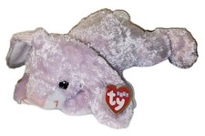 Baby TY / Pillow Pal HUGGYBUNNY Lilac Bunny 13" MWMTs BabyTy Stuffed Animal Toy