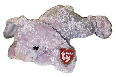 Baby TY / Pillow Pal HUGGYBUNNY Lilac Bunny 13