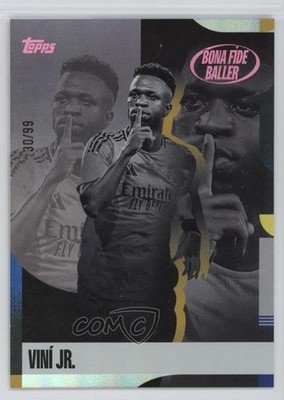 2024 Topps Real Madrid Team Set Bona Fide Baller Pink 30/99 Vinicius Junior 1o88