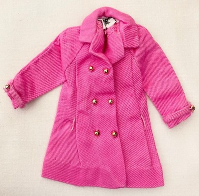 Vintage Barbie Skipper Chilly Chums #1973 Pink Coat    347-18
