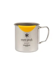 Snow Peak Titanium Mug 600 w/ HotLips Lightweight Camping Cup MGH-044