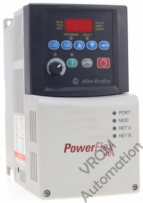 Allen Bradley 22B-D2P3N104 /A Powerflex 40 AC Drive 480VAC 1.0HP