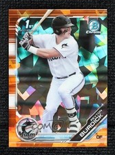 2019 Bowman Chrome Draft Sapphire Edition Orange 16/25 Peyton Burdick 0fo5