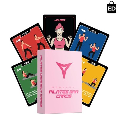Engaging Pilates Workout Cards Deck - Bodyweight Fitness for All Levels