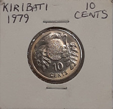 1979 Kiribati 10 Cents Copper-Nickel Coin-KM#4  BU