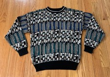 Vintage McGregor Sweater Mens XL Geometric Pattern Grandpa 80s 90s Retro Funky