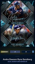 DIGITAL TOPPS BUNT 25cc Dawson & Sandberg 2025 Dual Signature Platinum CUBS