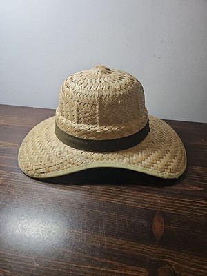Pith Safari Hat Helmet Summer Straw Double Billed Front Back fishing Deerstalker