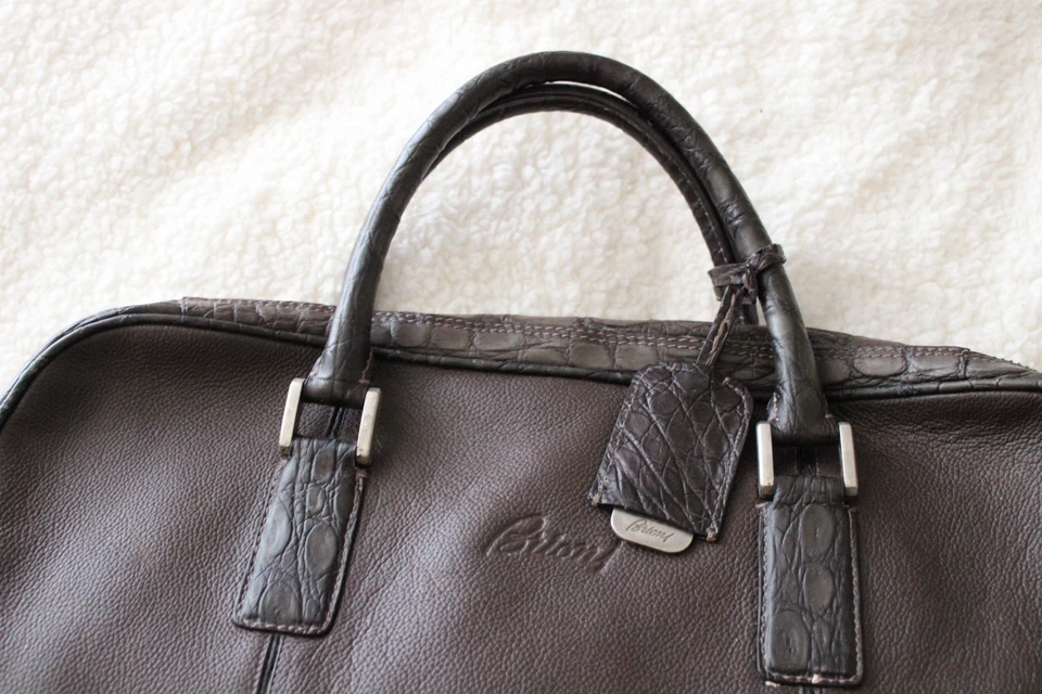 Bolsa Brioni Crocodile Weekender US$ 25.000, Ultra Rara e 100% Autêntica!!! - Imagem 3 de 4