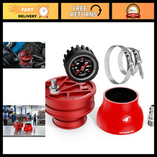 Premium 4 Turbo Boost Leak Tester - 6061 Aluminum Cap 30 Psi Gauge Detects In