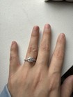 14k White Gold Round Diamond Prong Set Women’s Engagement Ring Size 6.5 2mm Band — photo 4