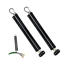 2 PCS 3 in 1 ABS Air Line Hose Tracker Tender Kit with 20" Double Spring and Pr