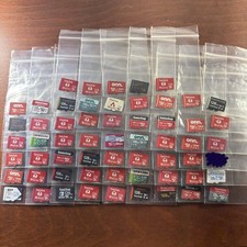 Bundle Of 58 Micro SD XC 128GB Cards - Nintendo Switch, SanDisk, Samsung, Onn.