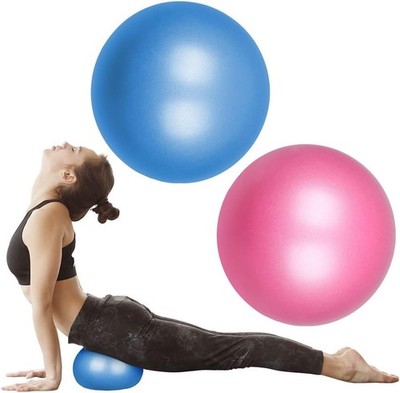 Pilates-Ball 25cm Gymnastikball für Yoga & Fitness, Anti-Burst mit Strohhalm