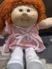 1985 Cabbage Patch Kid,Red Ponytails, Green Eyes, Dimple Orig Clothes/Shoes