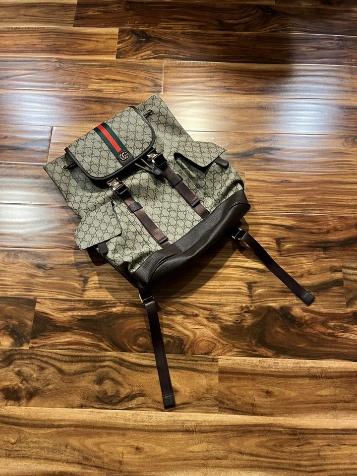 Mochila Gucci Cuero Beige Foto 3 de 4