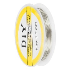 1pcs 0.7mm Craft Wire Beading Copper Wire for Jewelry Making Supply Silver
