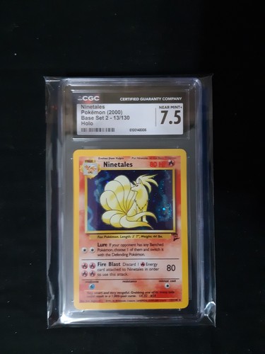 Ninetales graded CGC 7.5 for sale on eBay