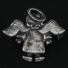 VTG Sterling Silver - Halo Guardian Angel Brooch Pin - 5g