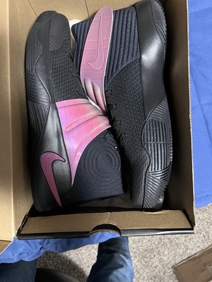Nike ID Kyrie 2 Black Pink High Top Basketball Sneaker Athletic Mesh size 14