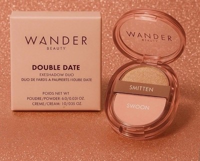 Wander Beauty Double Date Eyeshadow Duo Smitten & Swoon Cream Shimmer