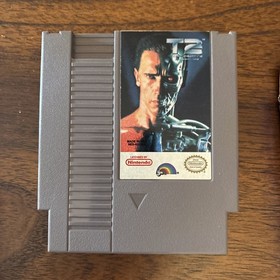 Cartucho de juego Terminator 2 T2 Judgement Day Nintendo NES en caja original con p&oacute;ster manual