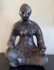 Mid Century Manuel Felguerez Mexican Geometric Patterns Design Ceramic Sculpture