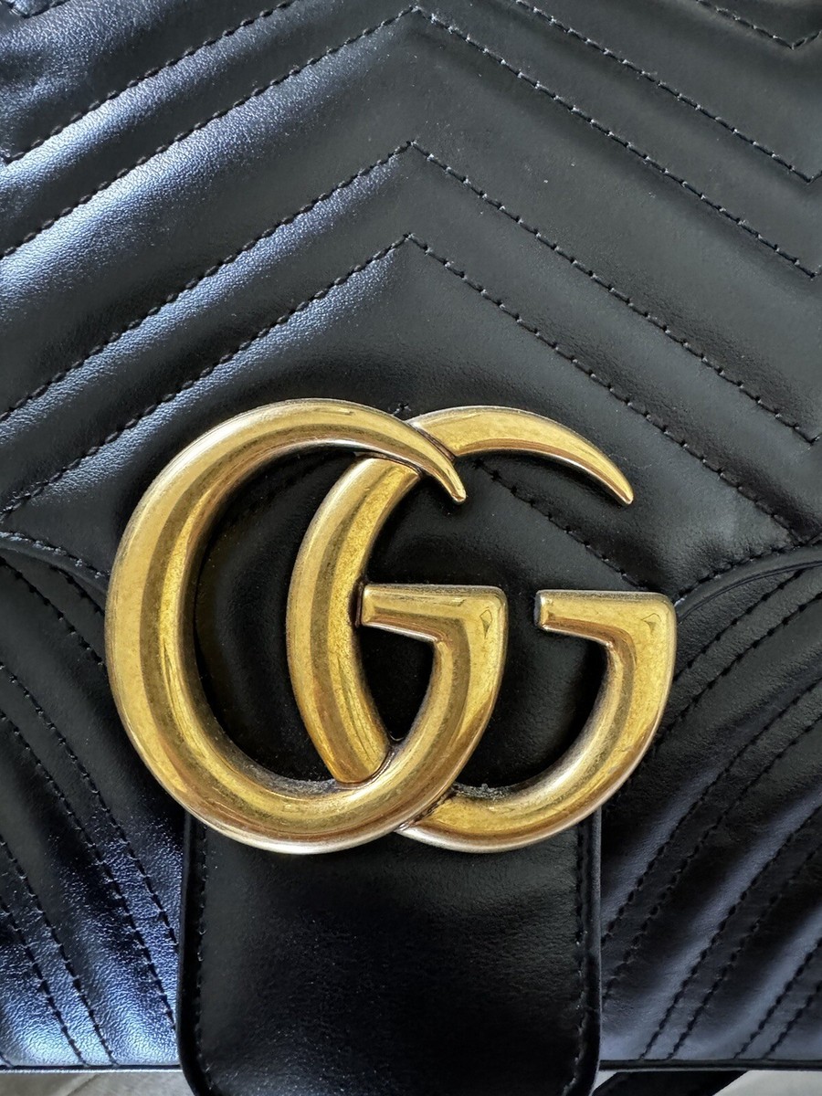 【送料込み】SALE!!Gucciグッチ♪MARMONT GUCCI グッチ 財布 レディース 2つ折り 折財布 コンパクト