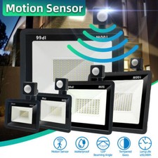 10W-100W LED Floodlight PIR Sensor Motion Security Flood Light Outdoor Lamp IP66