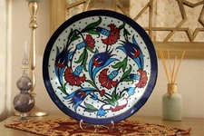 Turkish Handmade Hand Painted Wall Sculpture Decorative Plates For Home Decor